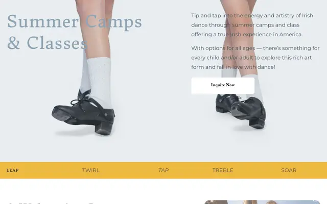 Screenshot of chirishdance.com