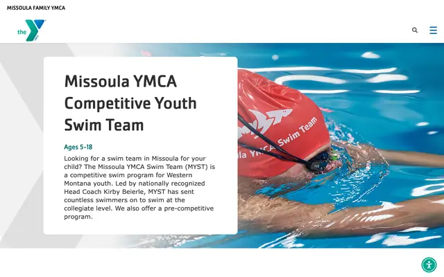 Screenshot of ymcamissoula.org