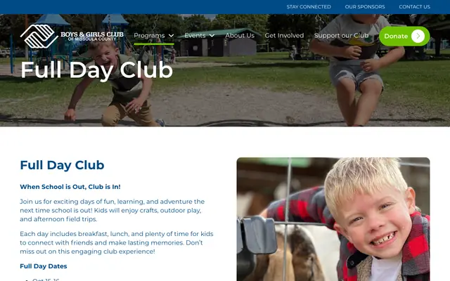 Screenshot of bgcmissoula.org