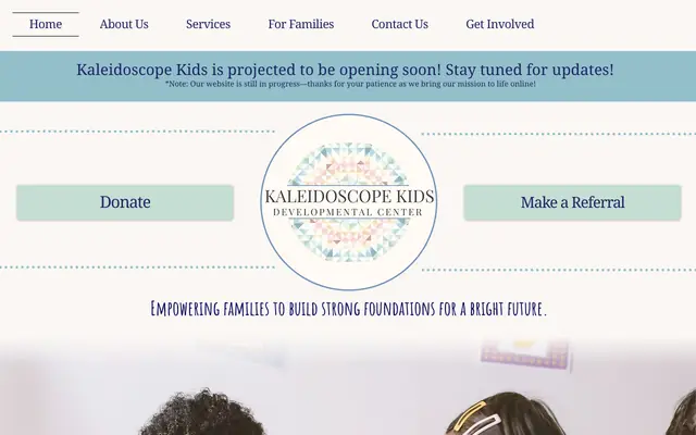 Screenshot of kaleidoscopekidsdc.org