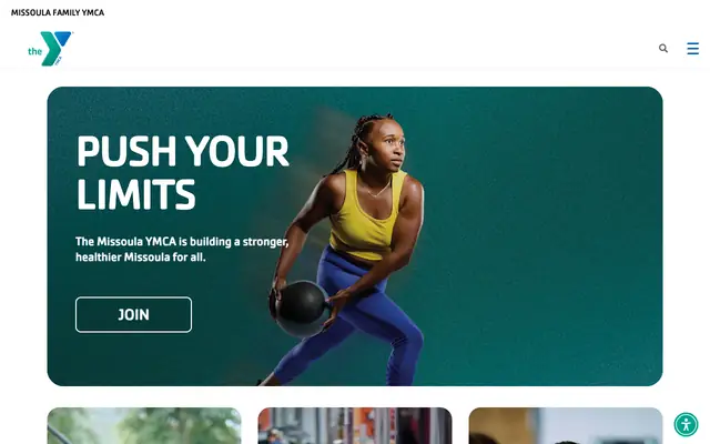 Screenshot of ymcamissoula.org