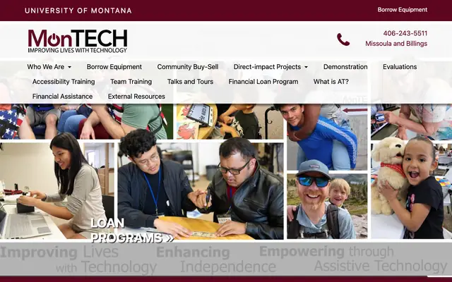 Screenshot of montech.ruralinstitute.umt.edu