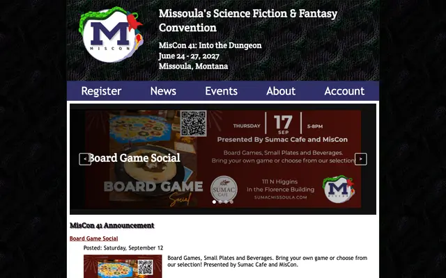 Screenshot of miscon.org