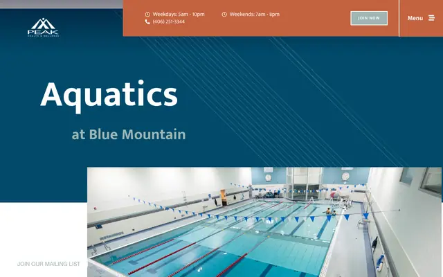 Screenshot of peakmissoula.com
