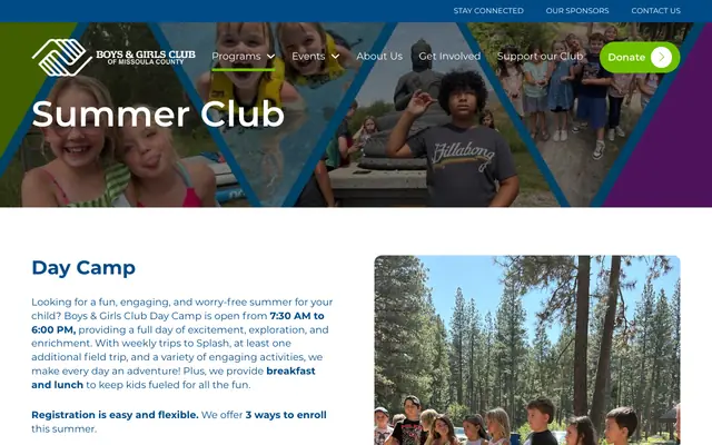 Screenshot of bgcmissoula.org