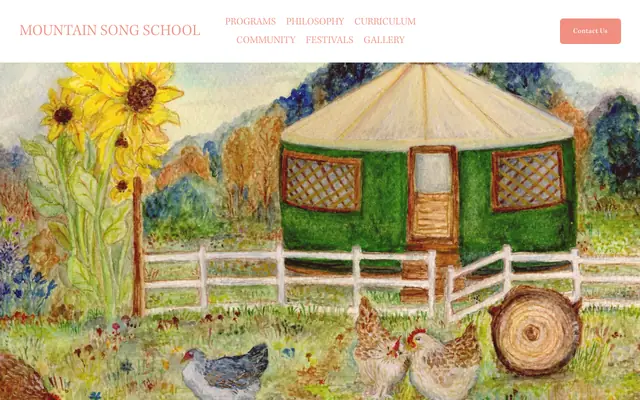 Screenshot of mountainsongschoolmt.com