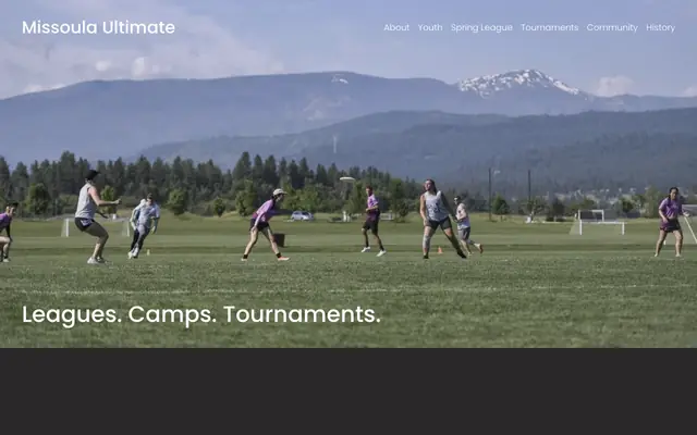 Screenshot of missoulaultimate.com