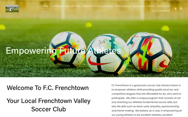 Screenshot of fcfrenchtown.com