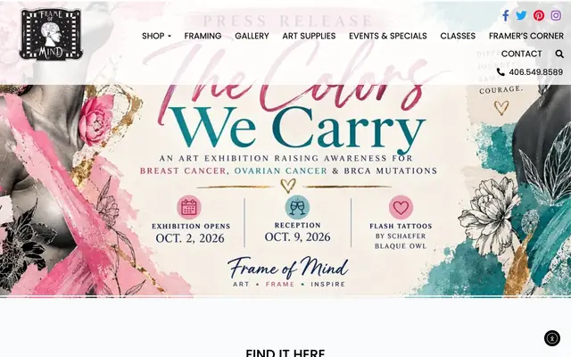 Screenshot of frameofmindmt.com
