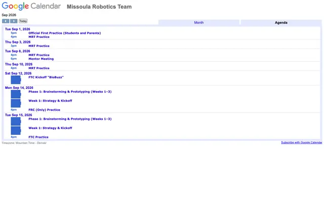 Screenshot of calendar.google.com
