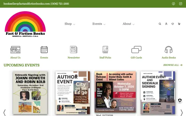 Screenshot of factandfictionbooks.com