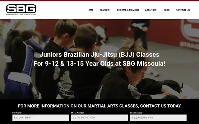 Screenshot of sbgmissoula.com