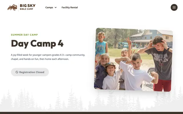 Screenshot of bigskybiblecamp.org