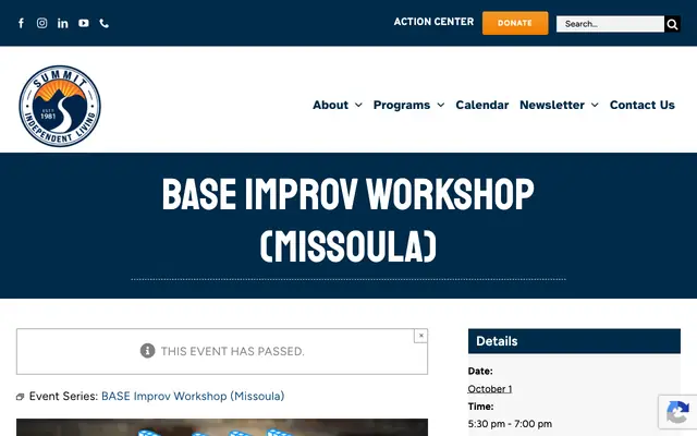 Screenshot of summitilc.org