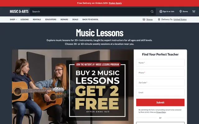 Screenshot of musicarts.com