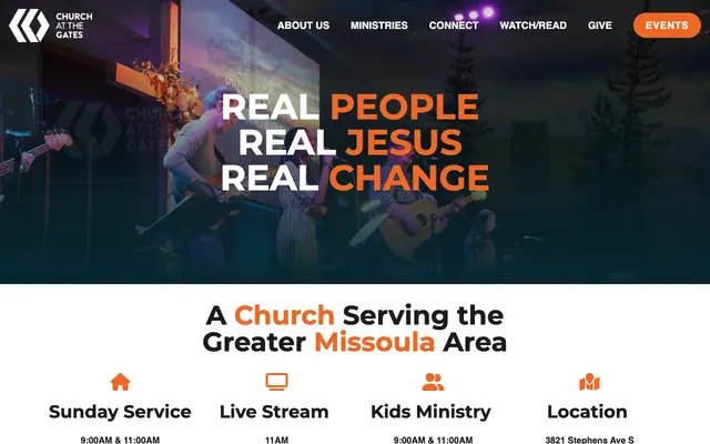 Screenshot of churchinmissoula.com