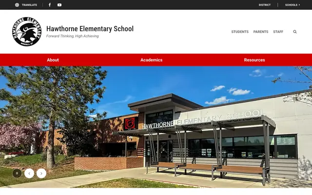 Screenshot of hawthorne.mcpsmt.org