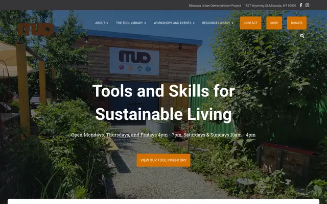 Screenshot of mudproject.org