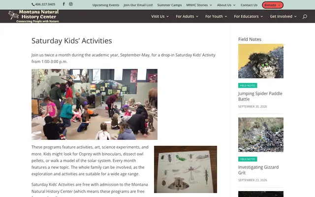 Screenshot of montananaturalist.org