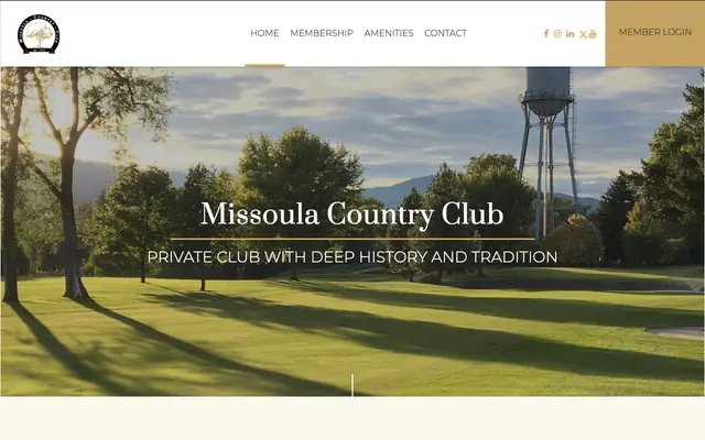 Screenshot of missoulacountryclub.com