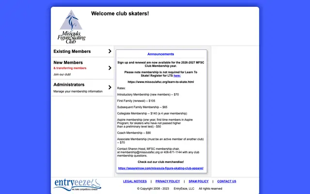 Screenshot of comp.entryeeze.com