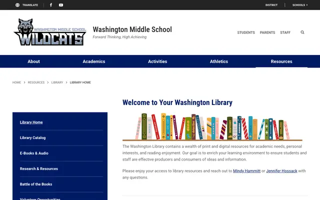 Screenshot of washington.mcpsmt.org