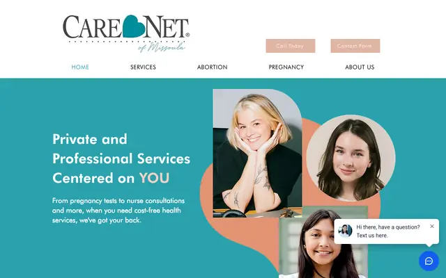 Screenshot of carenetmissoula.org