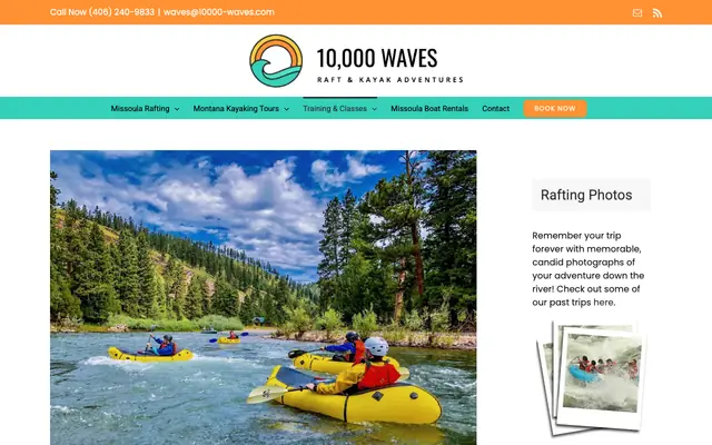 Screenshot of 10000-waves.com
