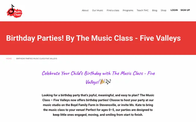 Screenshot of themusicclass.com