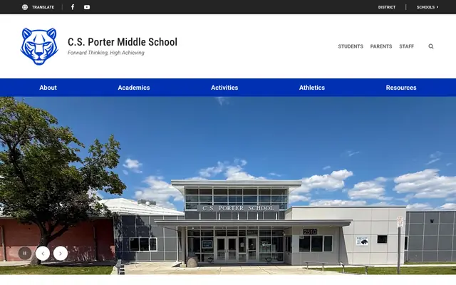 Screenshot of csporter.mcpsmt.org