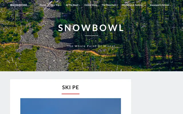 Screenshot of montanasnowbowl.com