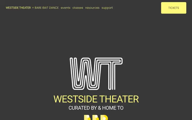 Screenshot of thewestsidetheater.com