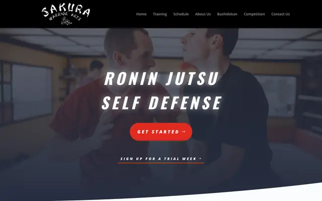 Screenshot of sakurawarriorarts.com