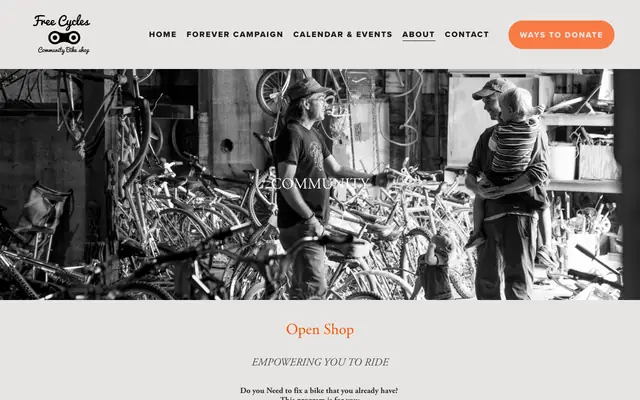 Screenshot of freecycles.org