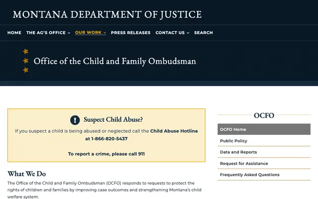Screenshot of dojmt.gov