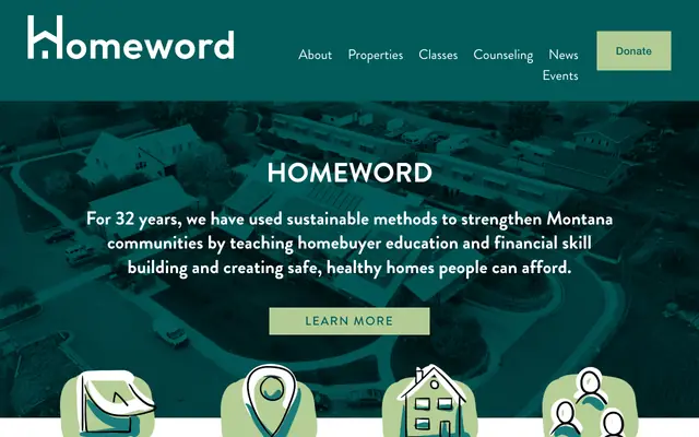 Screenshot of homeword.org