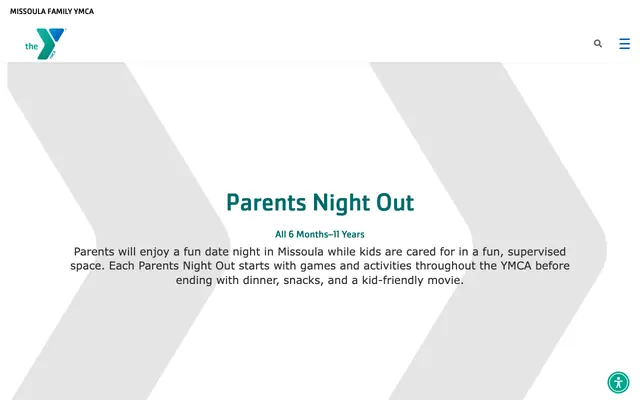 Screenshot of ymcamissoula.org