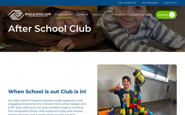 Screenshot of bgcmissoula.org