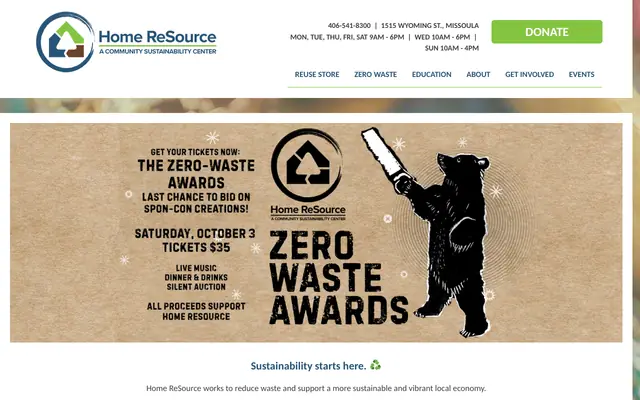 Screenshot of homeresource.org