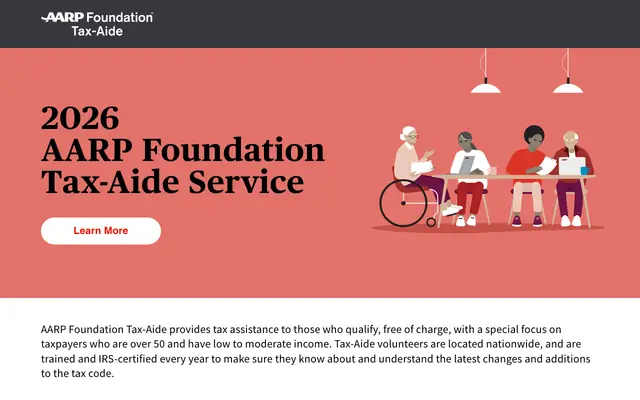 Screenshot of taxaide.aarpfoundation.org