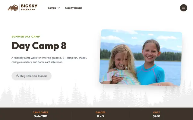 Screenshot of bigskybiblecamp.org