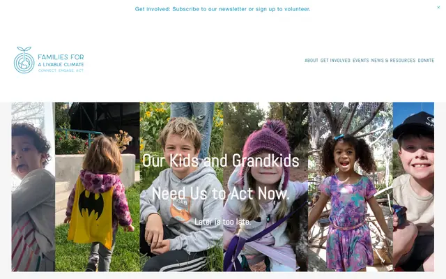 Screenshot of livableclimate.org