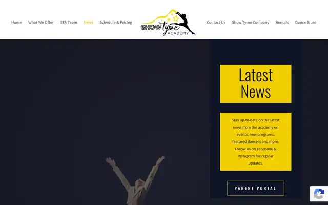 Screenshot of showtymeacademy.com