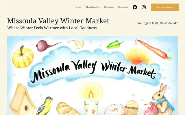 Screenshot of missoulavalleywintermarket.org