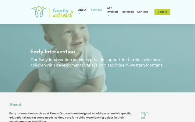 Screenshot of familyoutreach.org