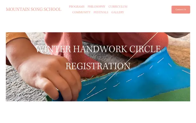 Screenshot of mountainsongschoolmt.com
