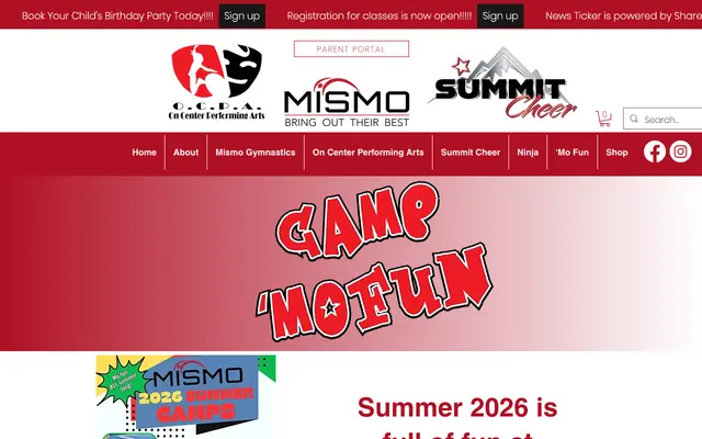 Screenshot of mismogym.com