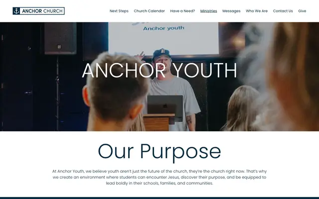 Screenshot of anchorchurchmissoula.com