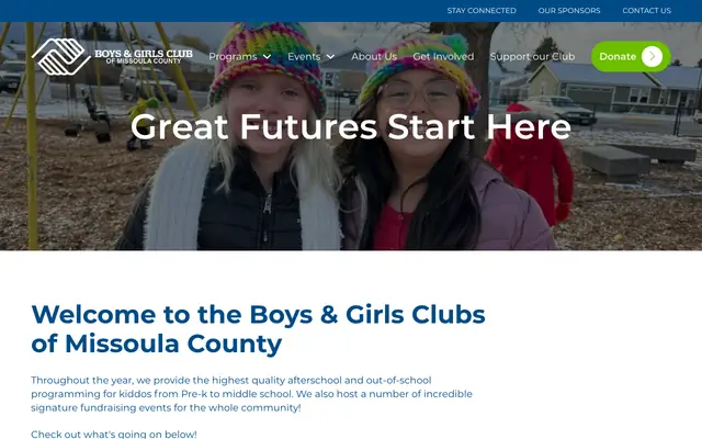 Screenshot of bgcmissoula.org