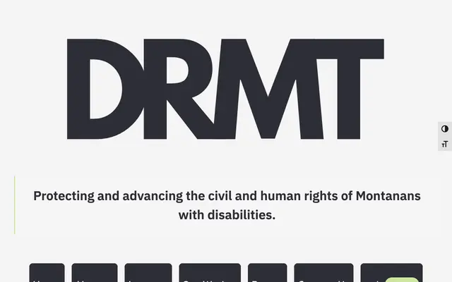 Screenshot of disabilityrightsmt.org